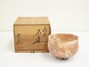 萩焼　松野緑栄造　茶碗（共箱）